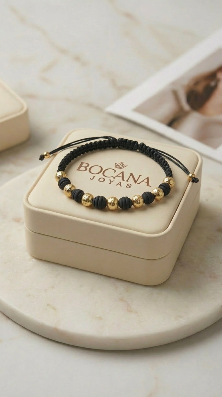 PULSERA 7 BALINES #6 HOMBRE
