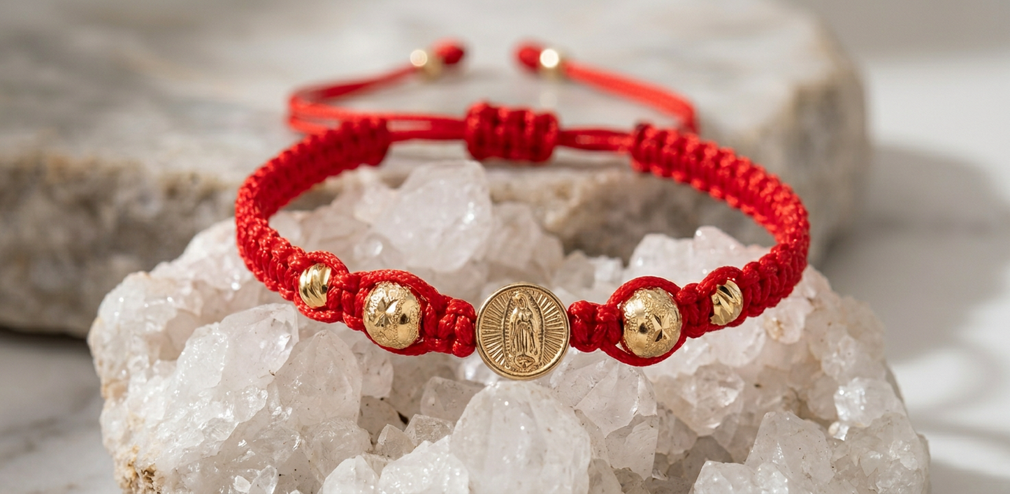 PULSERA ROJA VIRGEN DE GUADALUPE MUJER
