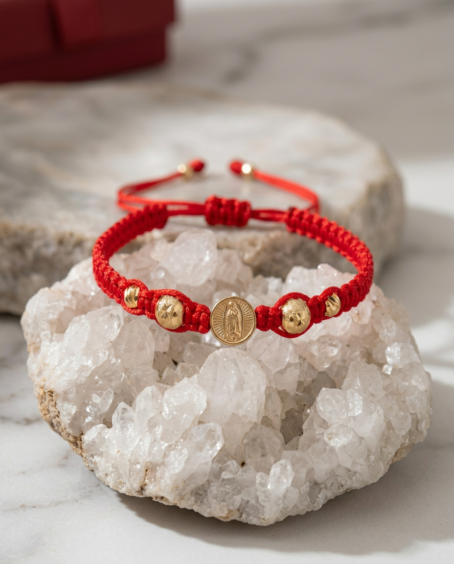 PULSERA ROJA VIRGEN DE GUADALUPE MUJER