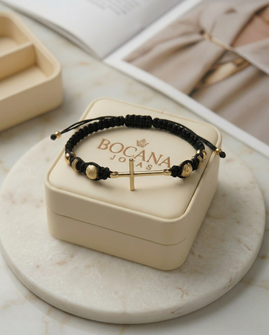 PULSERA CRUZ HOMBRE