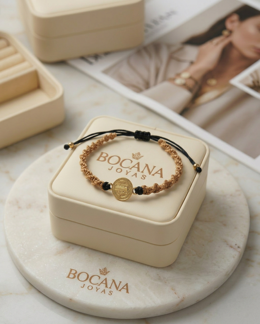 PULSERA ESPIRAL BICOLOR SAN BENITO HOMBRE