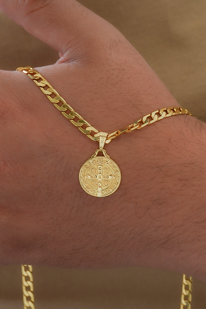 DIJE MEDALLA SAN BENITO