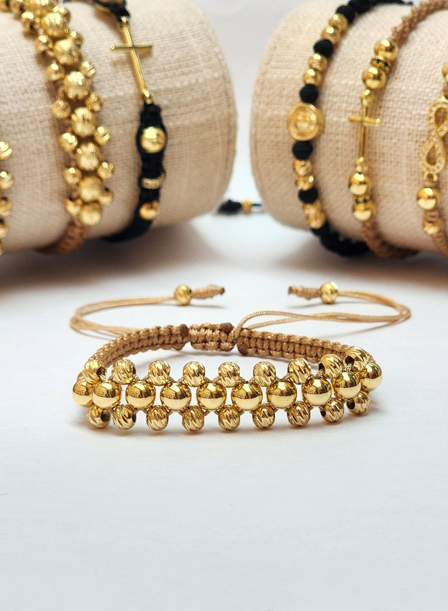PULSERA 3 CARRILES BALINES #5 Y #4