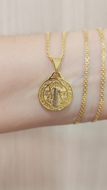 DIJE MEDALLA SAN BENITO