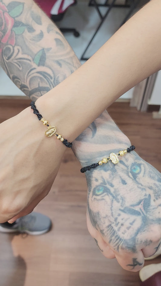 PULSERA VIRGEN SILUETA PAREJAS