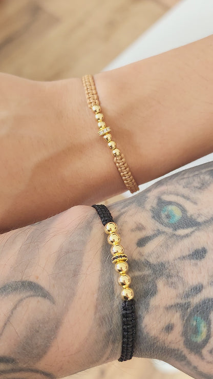 PULSERA PAREJAS 6 BALINES CON RONDEL