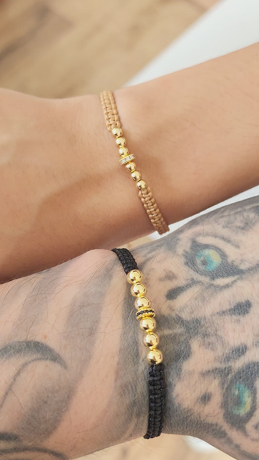 PULSERA PAREJAS 6 BALINES CON RONDEL