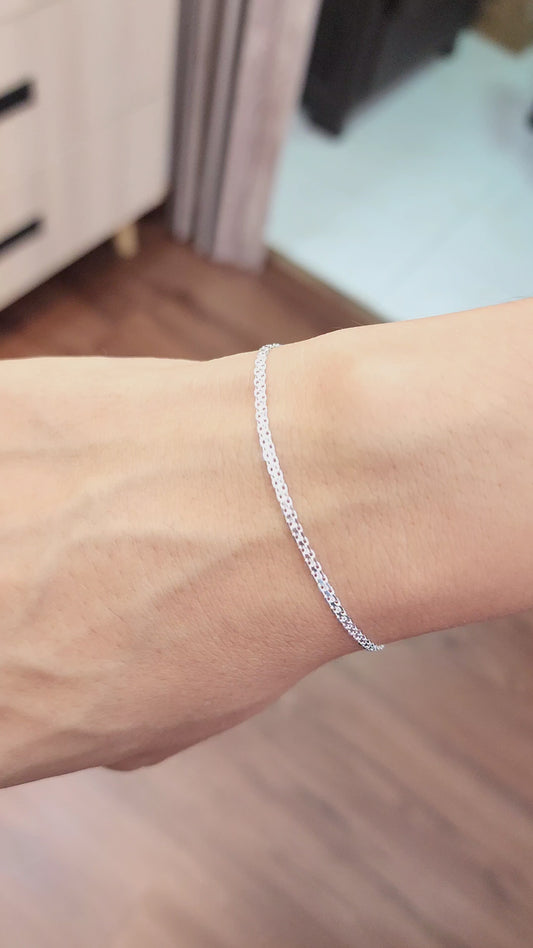 PULSERA EN PLATA 925 TEJIDO CHINO