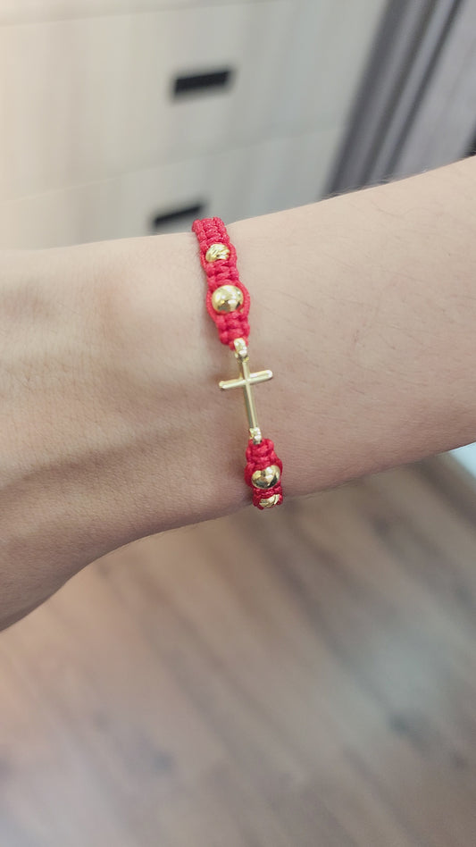 PULSERA ROJA CRUZ MUJER