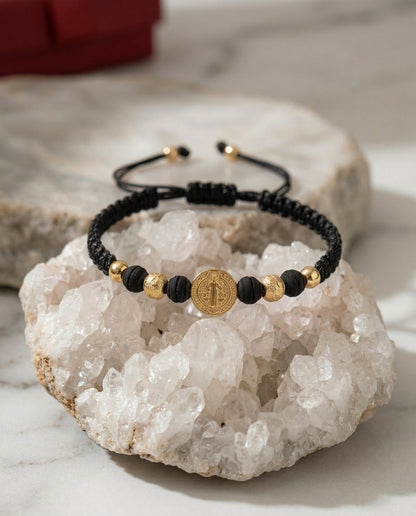 PULSERA SAN BENITO PROTECCIÓN HOMBRE